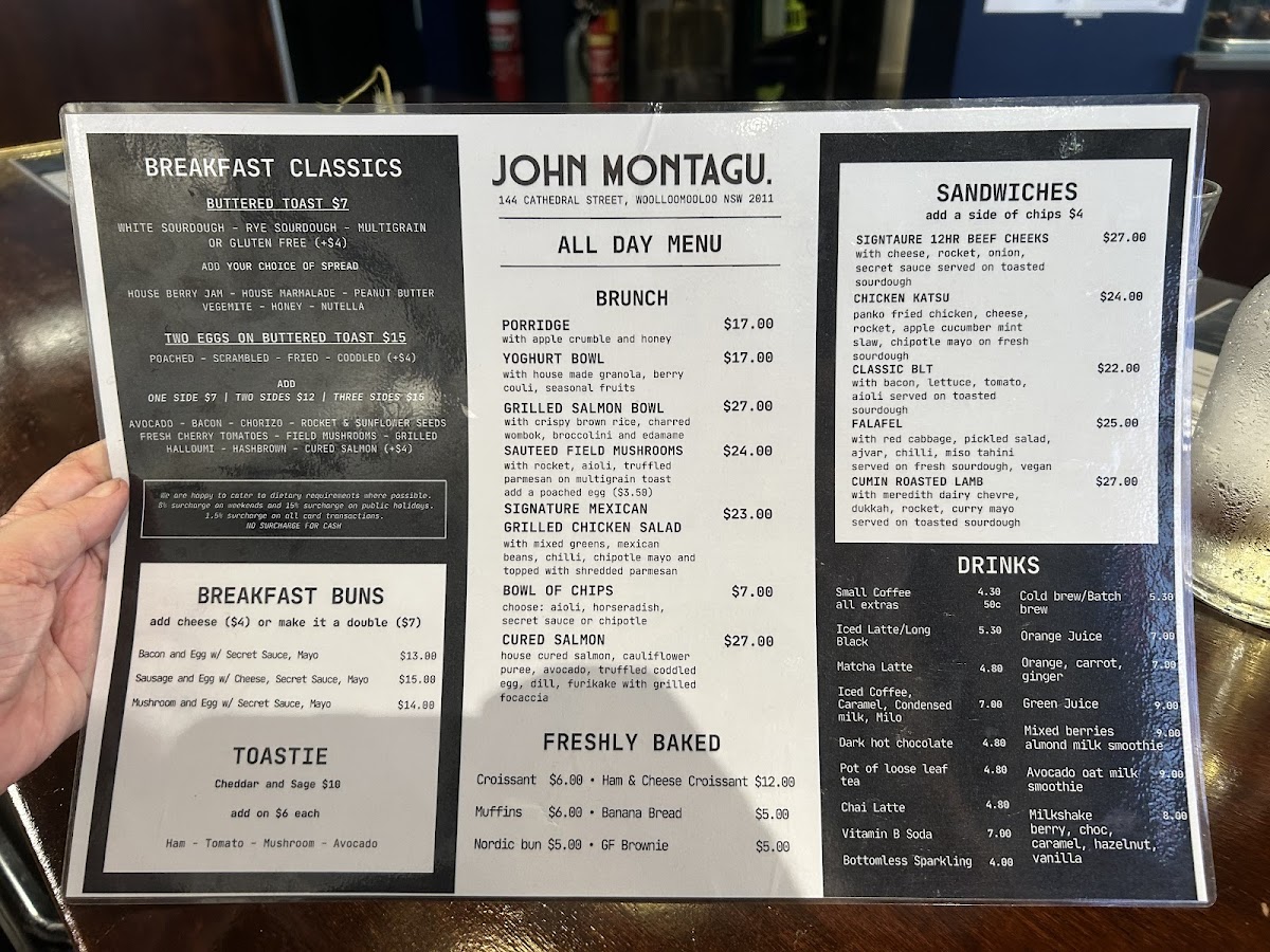 John Montagu Menu - Image 3
