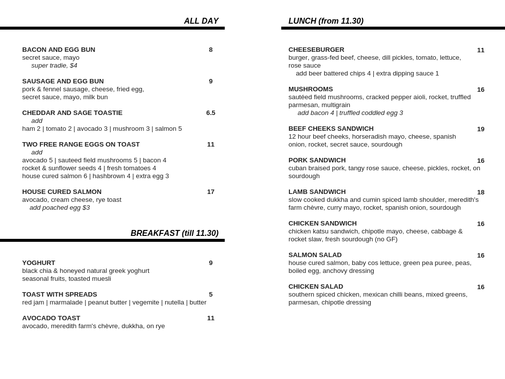 John Montagu Menu - Image 6